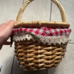 Charming Handmade Wicker Picnic Basket for Outdoor Adventures photo review
