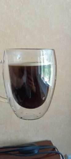 Elegant Heat-Resistant Double Wall Glass Cups for All Beverages photo review