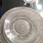 Set of 6 Round Placemats and Coasters Braided Woven Place Mats Washable Heat Resistant Table Mats and Coasters for Dining Table photo review