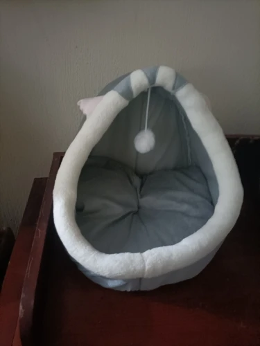 Cozy Cartoon Cat Bed: Removable, Washable, & Foldable Delight photo review