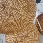 Natural Handwoven Rattan Placemats - Stylish & Heat Resistant photo review