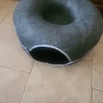 Cozy Felt Donut Cat Bed & Tunnel - Interactive Play Haven photo review