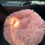 Plush Donut Cat Bed: Cozy, Washable Comfort for Pets photo review