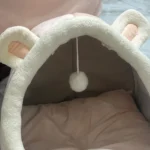 Cozy Cartoon Cat Bed: Removable, Washable, & Foldable Delight photo review