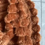 Plush White Striped Faux Rabbit Fur Throw Blanket for Cozy Comfort photo review