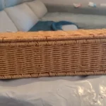 Bohemian Imitation Rattan Storage Basket - Woven Storage Box, Dust-proof Cutlery Frame, Home Decoration Basket Kitchen Organizer photo review