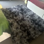 Luxurious Gray Plush Carpet - Soft Anti-Slip Rug for Home photo review