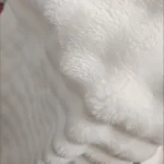 Plush White Striped Faux Rabbit Fur Throw Blanket for Cozy Comfort photo review