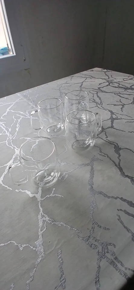 Elegant Double Wall Borosilicate Glass Mug - 350 ml Insulated Delight photo review