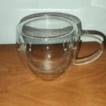 1pc 250ml Premium Double-Walled Borosilicate Glass Coffee Mug with Handle Perfect for Family, Christmas Birthday Party photo review