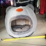 Cozy Cotton Cat Cave: Ultimate Winter Pet Bed Retreat photo review