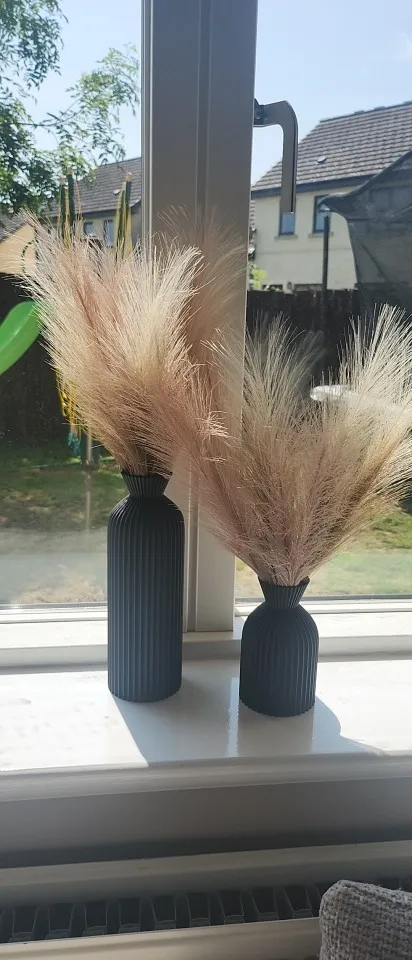 Modern Black Plastic Vase - Chic Boho Decor for Every Room photo review