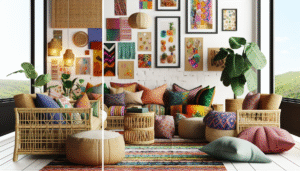 Boho Decor With Rattan And Bamboo
