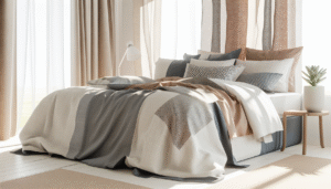 Microscopic view of linen fiber structure showing hollow cross-section for breathability.