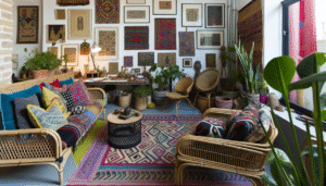 Eclectic Home Office With Creative Vibes