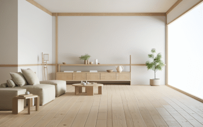 Japandi Style Minimalist Open Concept Layout