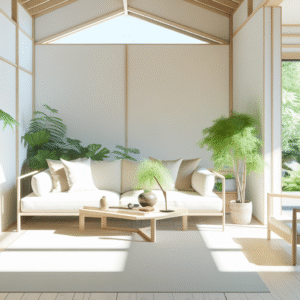 Japandi Style Minimalist Sofa Styling