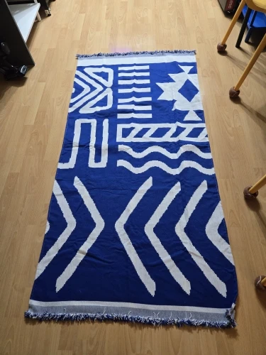 Chic Boho Chenille Sofa Towel with Tassels - Versatile Beach & Picnic Blanket photo review