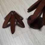 Eco-Friendly Bamboo Tree Trivets - 4 PCS Heat-Resistant Set photo review