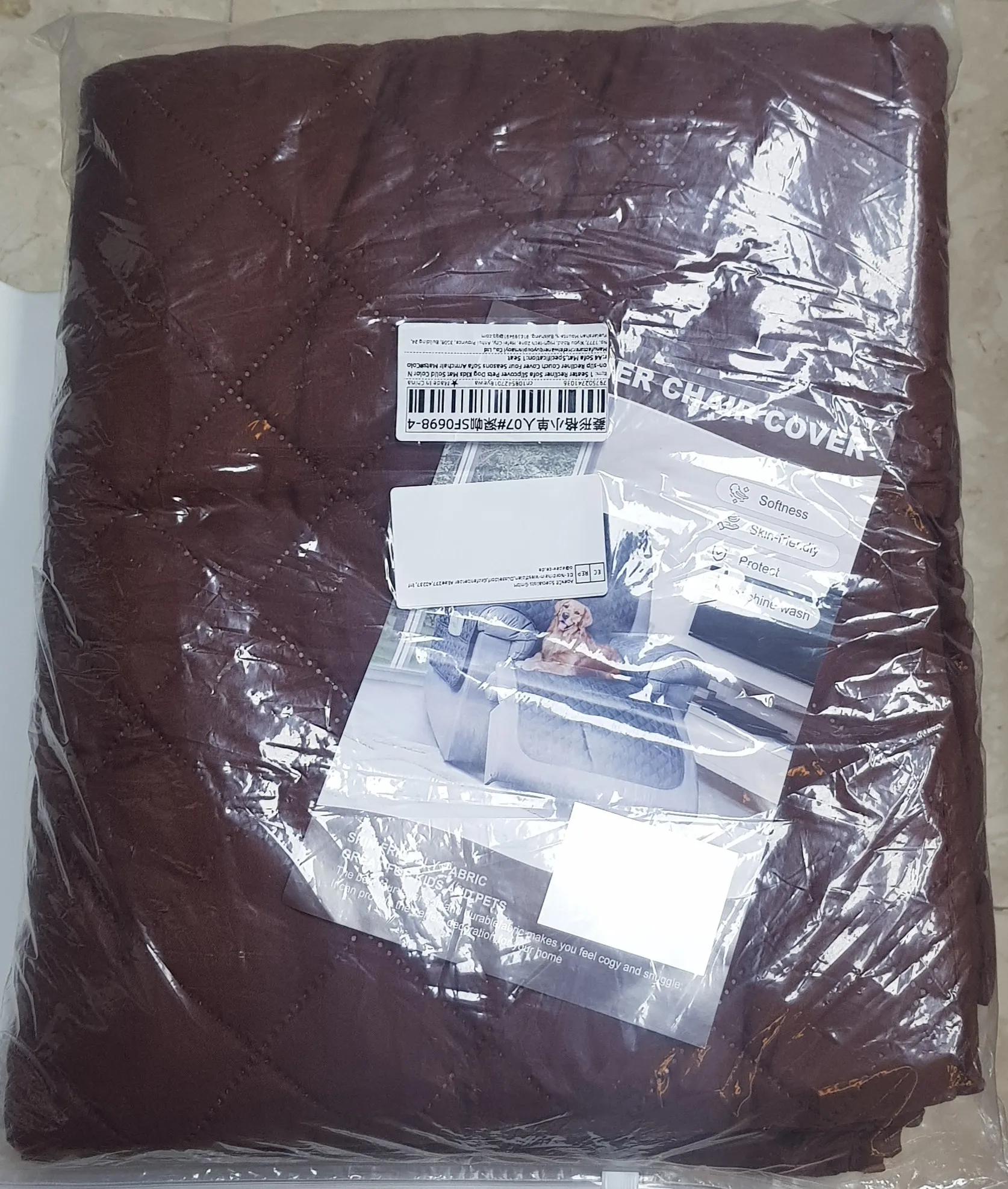 Luxurious 1-Seater Recliner Cover for Pets & Kids - Non-Slip photo review