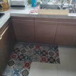 Light Luxury Simple Decorate Kitchen Carpet L-shaped Soft Mat Non-slip Oil-proof Waterproof PVC Easy To Clean Rug Ковер Tapis 러그 photo review