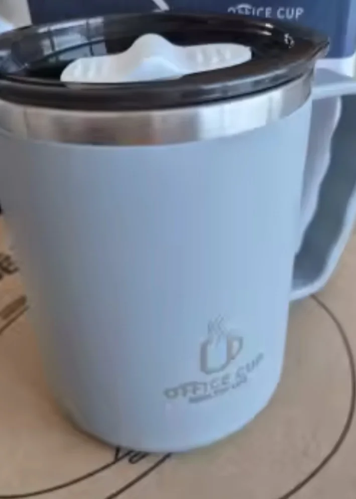 Stylish 500 ml Insulated Stainless Steel Coffee Mug with Handle photo review