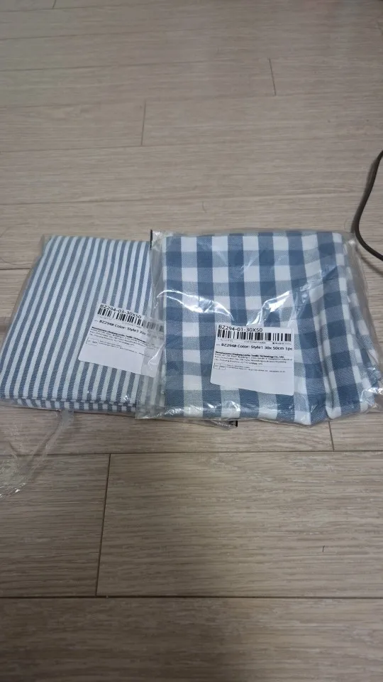 LEEJOOM Light Blue Baby Blue Pillow Covers Plaid Home Decorative Sofa Cushion Cover 30x50cm/45x45cm 1PC photo review
