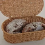 Bohemian Imitation Rattan Storage Basket - Woven Storage Box, Dust-proof Cutlery Frame, Home Decoration Basket Kitchen Organizer photo review