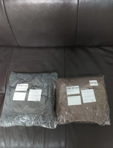 Elegant Jacquard Sofa Seat Cover - Easy-Clean Stripe Design photo review