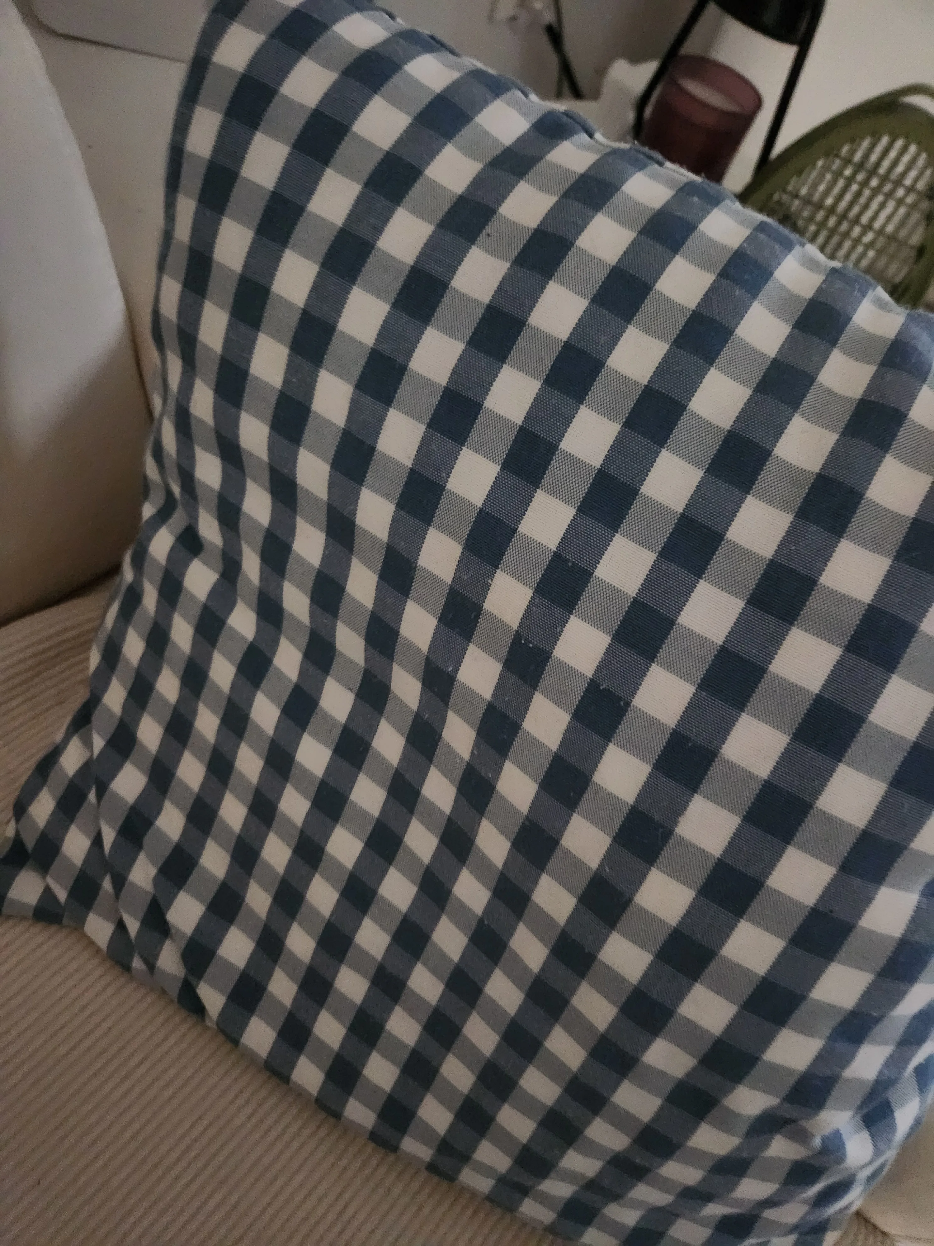 LEEJOOM Light Blue Baby Blue Pillow Covers Plaid Home Decorative Sofa Cushion Cover 30x50cm/45x45cm 1PC photo review