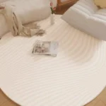 Luxurious Round Plush Carpet - Fluffy Soft Living Room Mat photo review