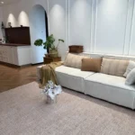 Elegant Brown Retro Area Rug for Living Room & Bedroom Comfort photo review