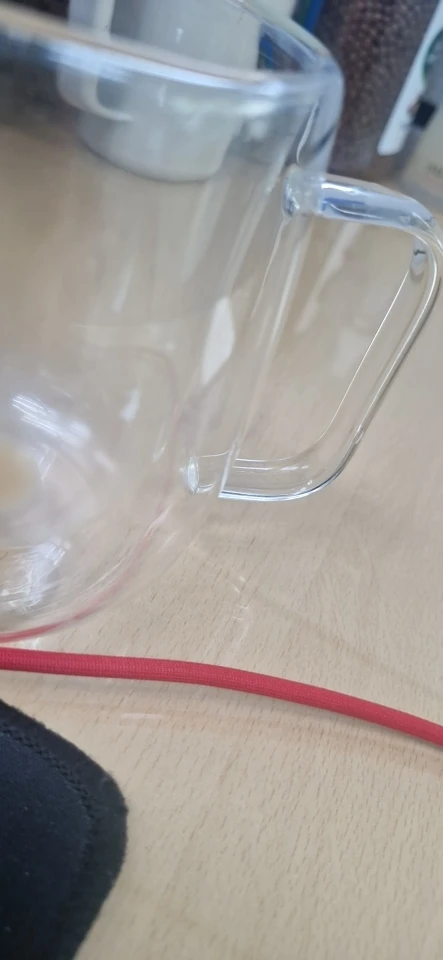 Elegant Double Wall Borosilicate Glass Mug - 350 ml Insulated Delight photo review