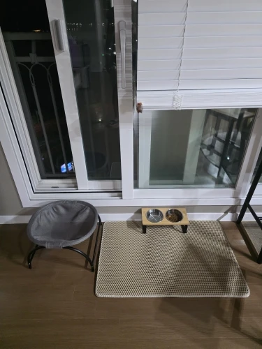 Cooling Cat Hammock Bed - Breathable Pet Lounge for Comfort photo review