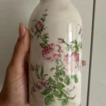 Retro Garden Pink Flower Cerc Small Diameter Vase Decorative Item Office Desktop Dining Table Creative Vintage Countryside... photo review