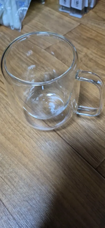 Elegant Double Wall Borosilicate Glass Mug - 350 ml Insulated Delight photo review