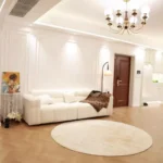 Elegant Plush Round Area Rug - Soft, Anti-Slip Bedroom Mat photo review