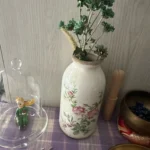 Retro Garden Pink Flower Cerc Small Diameter Vase Decorative Item Office Desktop Dining Table Creative Vintage Countryside... photo review
