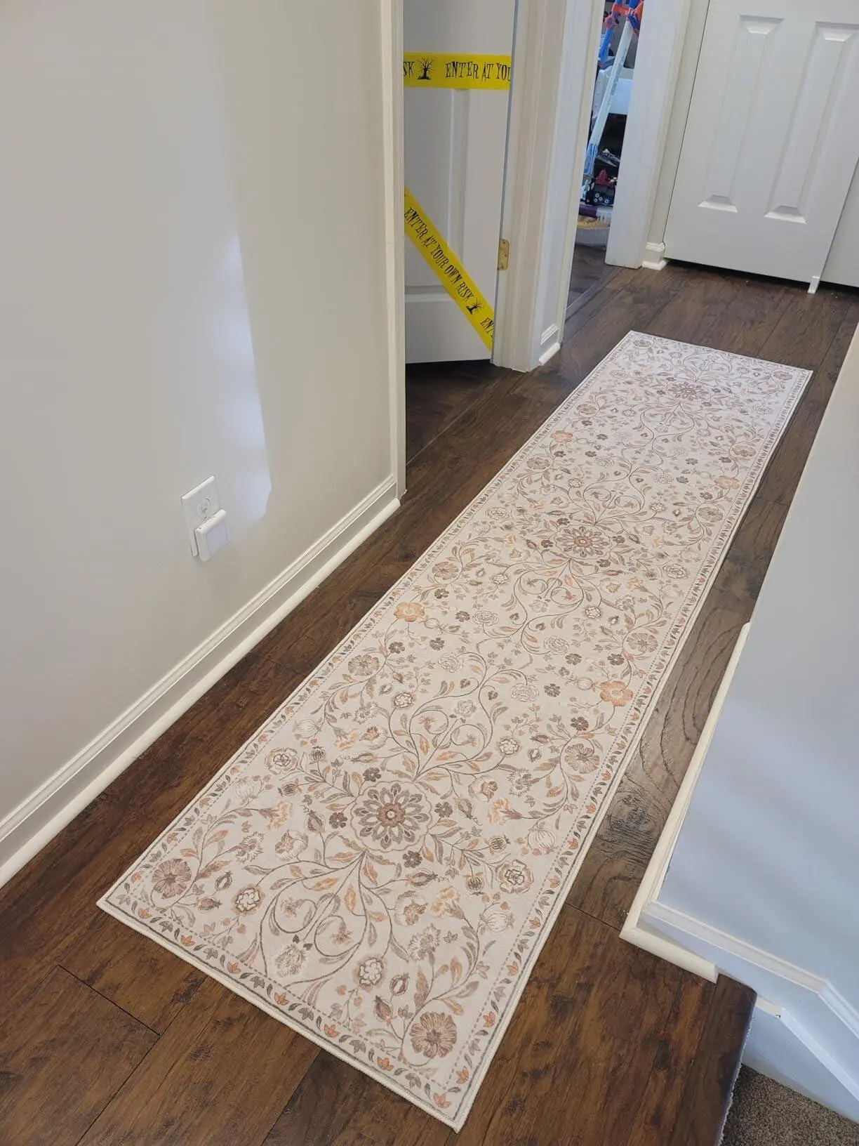 Bohemian Floral Hallway Runner Rug - Soft, Non-Slip Elegance photo review