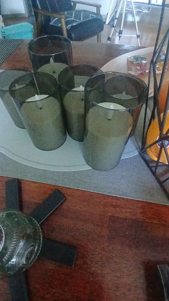 Flameless Remote-Control LED Candle Set for Cozy Events photo review