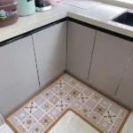 Light Luxury Simple Decorate Kitchen Carpet L-shaped Soft Mat Non-slip Oil-proof Waterproof PVC Easy To Clean Rug Ковер Tapis 러그 photo review