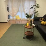 Elegant Brown Retro Area Rug for Living Room & Bedroom Comfort photo review