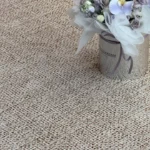 Elegant Brown Retro Area Rug for Living Room & Bedroom Comfort photo review