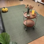 Elegant Brown Retro Area Rug for Living Room & Bedroom Comfort photo review