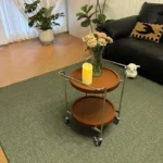 Elegant Brown Retro Area Rug for Living Room & Bedroom Comfort photo review