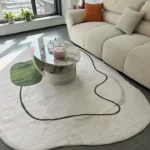 Plush Irregular Shaggy Rug for Cozy Living Room Spaces photo review
