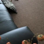 Elegant Brown Retro Area Rug for Living Room & Bedroom Comfort photo review