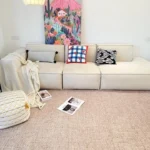 Elegant Brown Retro Area Rug for Living Room & Bedroom Comfort photo review