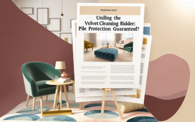 Unveiling the Velvet Cleaning Riddle: Pile Protection Guaranteed