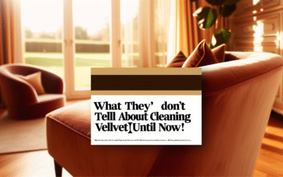 Infographic showing essential velvet cleaning tools like soft brush, microfiber cloth, vacuum, distilled water, and mild detergent.